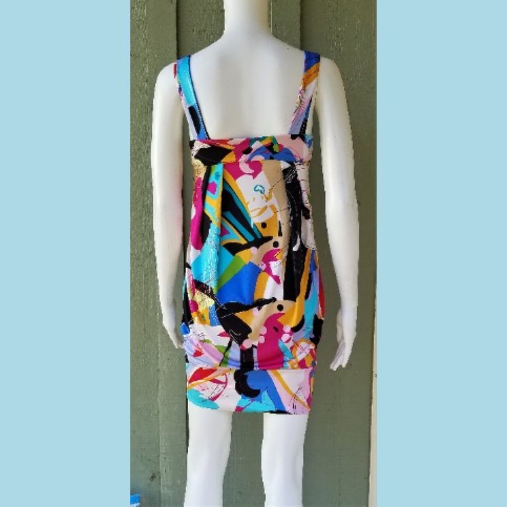 Diane Von Furstenberg Eliot Multi Color Silk Dress - image 3